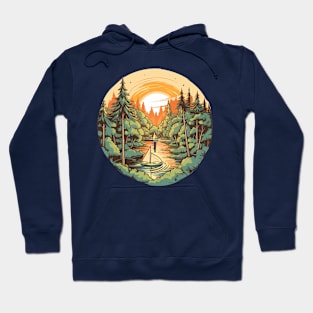 Boating Adventure in the Woods Hoodie